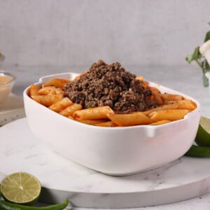 مكرونة باللحم المفروم