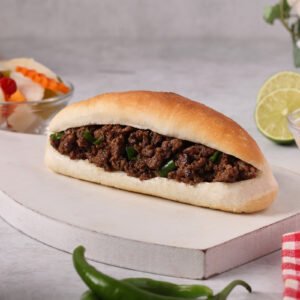 ساندوتش لحم مفروم